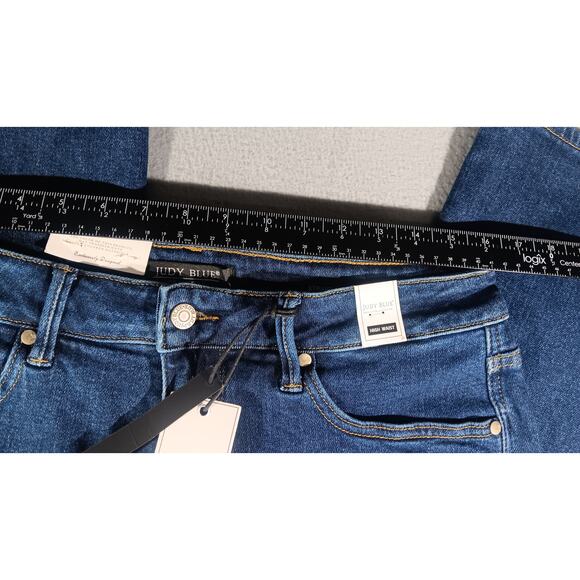 NWT Judy Blue 16W High Waist Straight Jeans Dark Blue Denim Stretch JB88575 - Picture 3 of 7